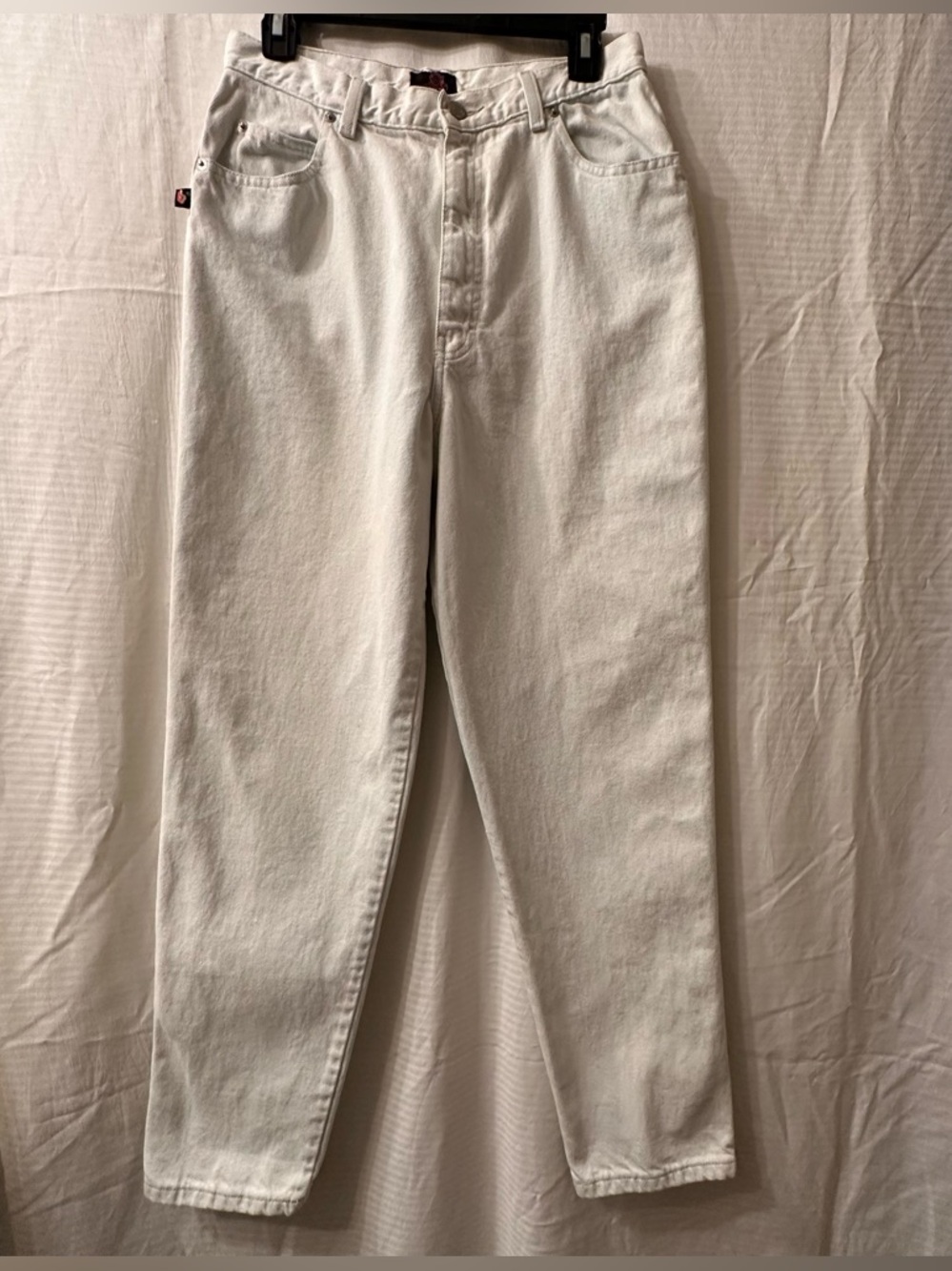 Sasson Vintage Women’s 100% Cotton Acid Wash Blue High Waist Mom Jeans S 13/14